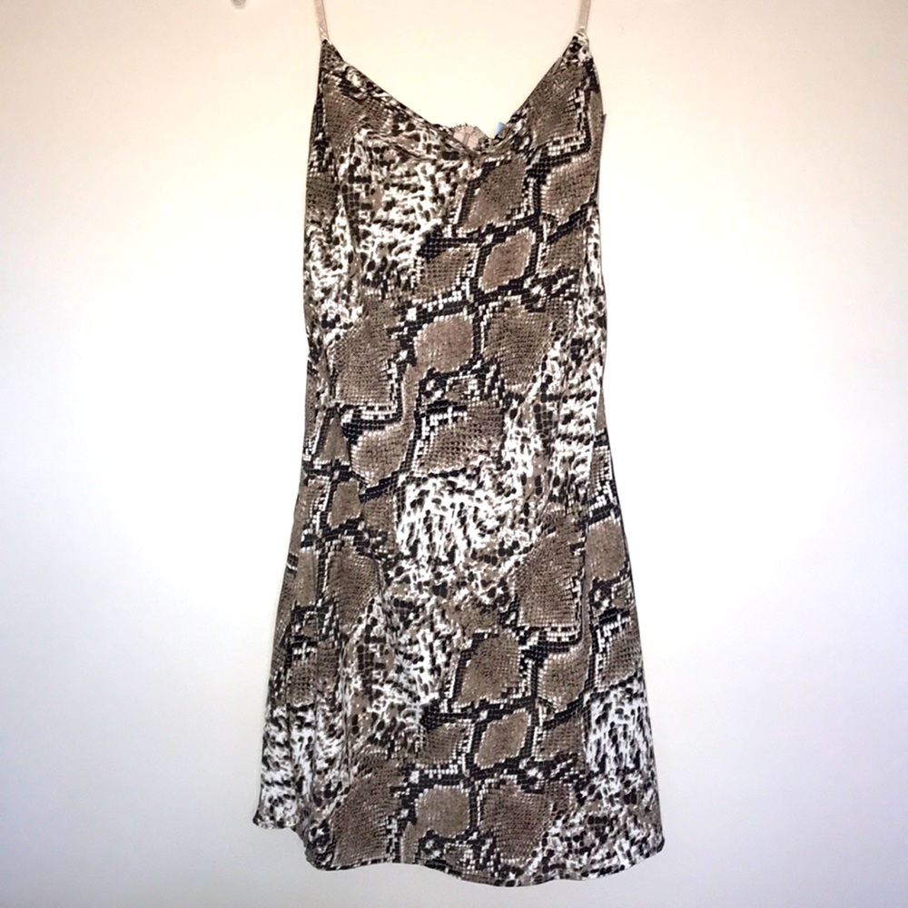 She + Sky Snake Skin MIDI Skirt